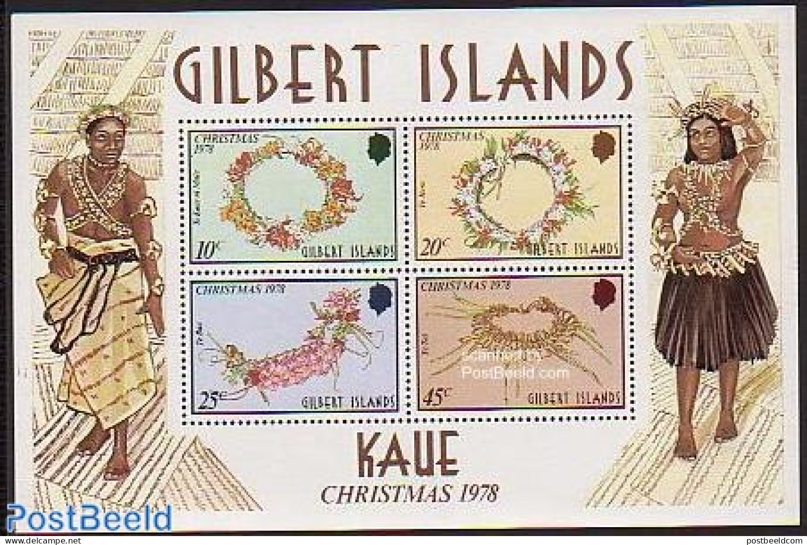 Gilbert And Ellice Islands 1978 Christmas S/s, Mint NH, Religion - Christmas - Navidad