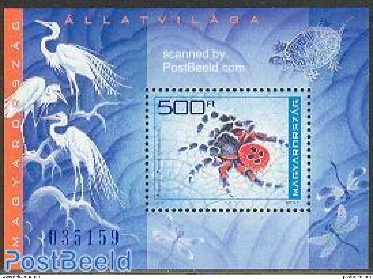 Hungary 2003 Animals S/s, Mint NH, Nature - Animals (others & Mixed) - Birds - Insects - Turtles - Unused Stamps