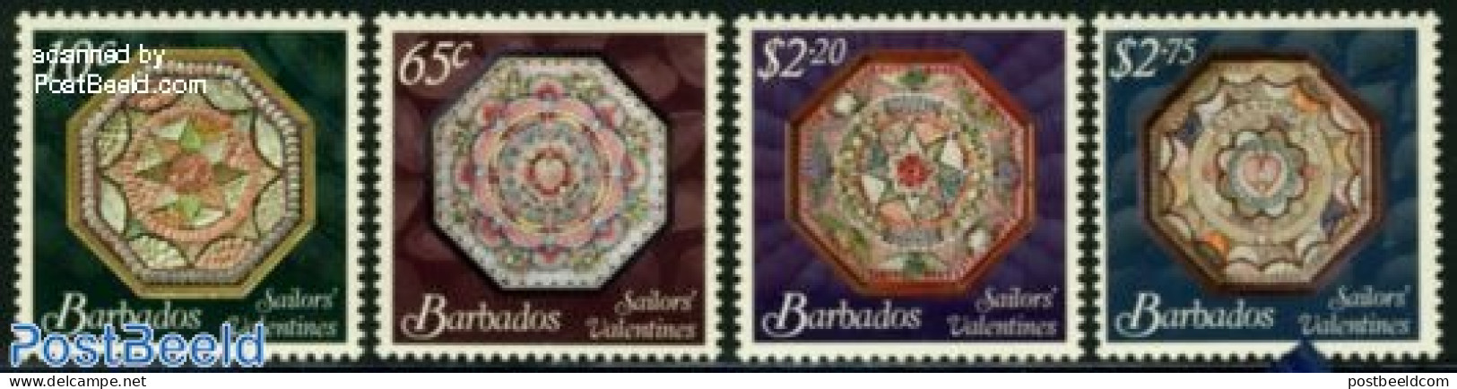 Barbados 2011 Sailors Valentines 4v, Mint NH, Various - St. Valentine's Day - Barbades (1966-...)