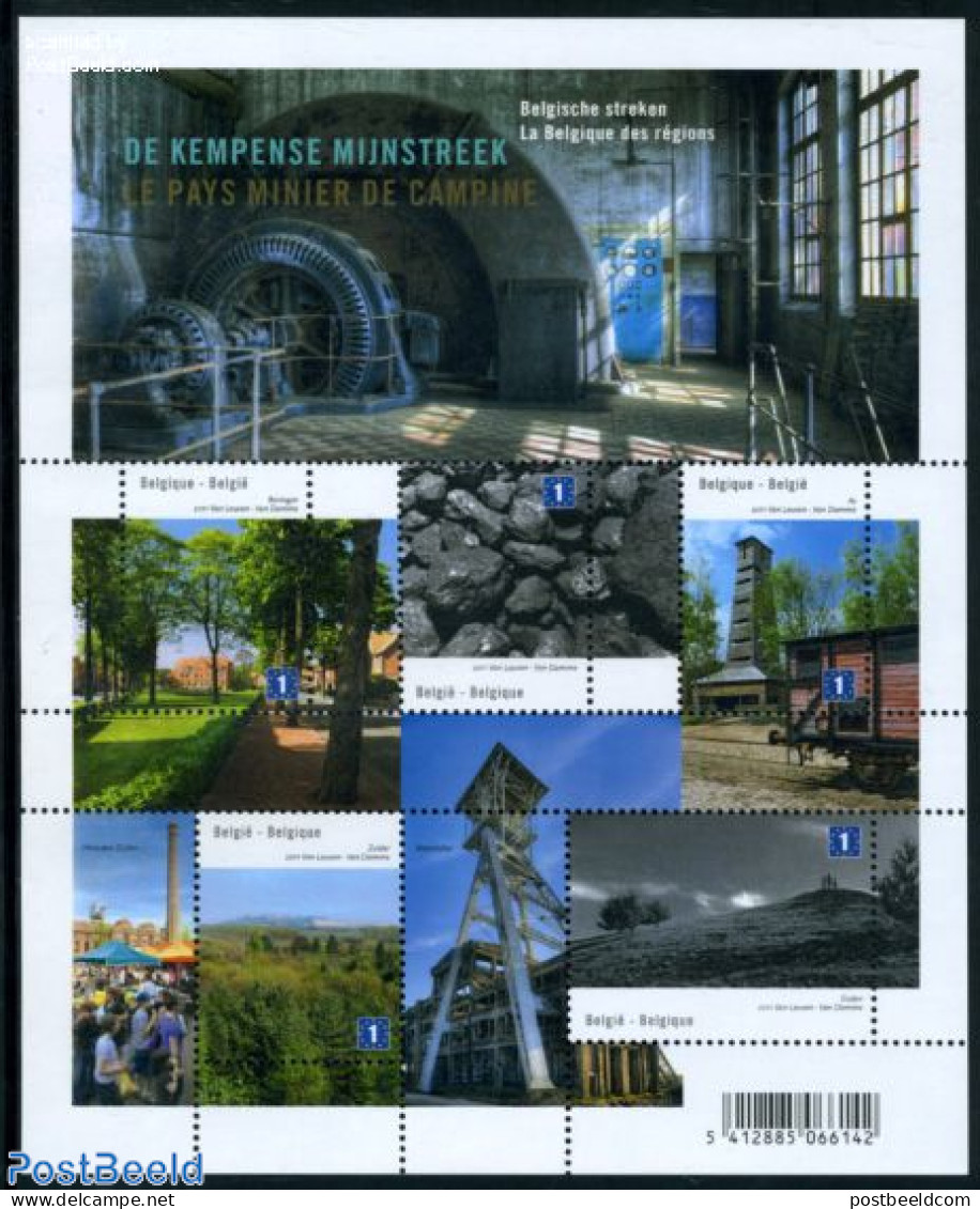 Belgium 2011 Campine, Mine Region 5v M/s, Mint NH, Science - Mining - Unused Stamps