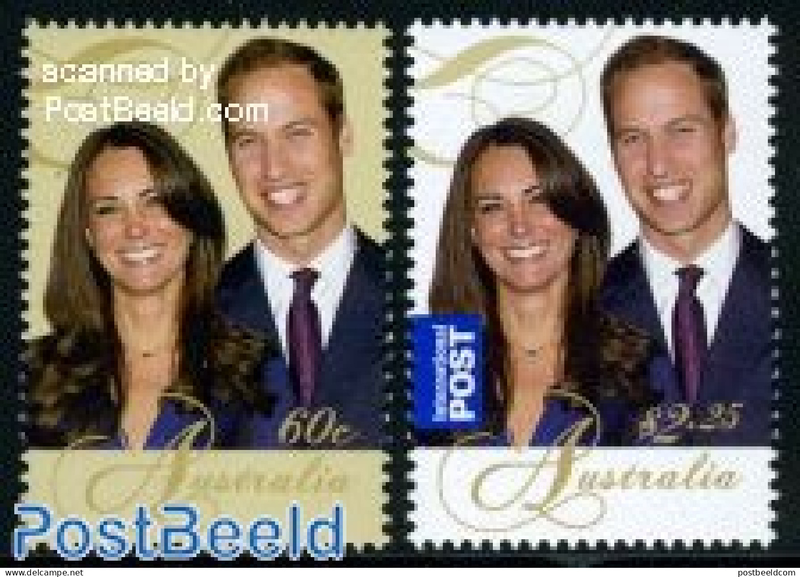 Australia 2011 William & Kate Wedding 2v, Mint NH, History - Kings & Queens (Royalty) - Neufs