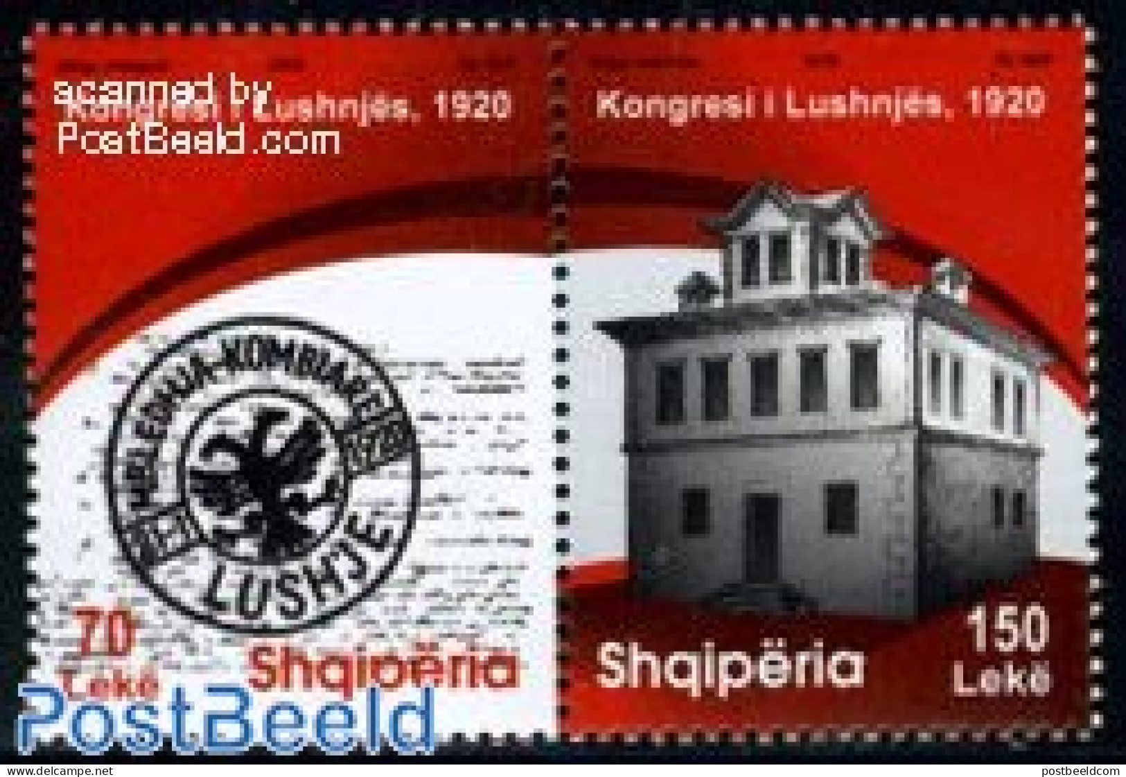 Albania 2011 Lushnjes Congress 1920 2v [:], Mint NH, History - History - Art - Handwriting And Autographs - Albania