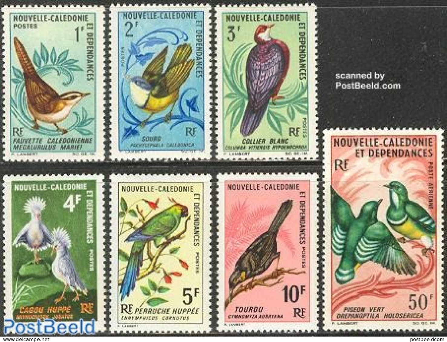 New Caledonia 1967 Birds 7v, Mint NH, Nature - Birds - Unused Stamps