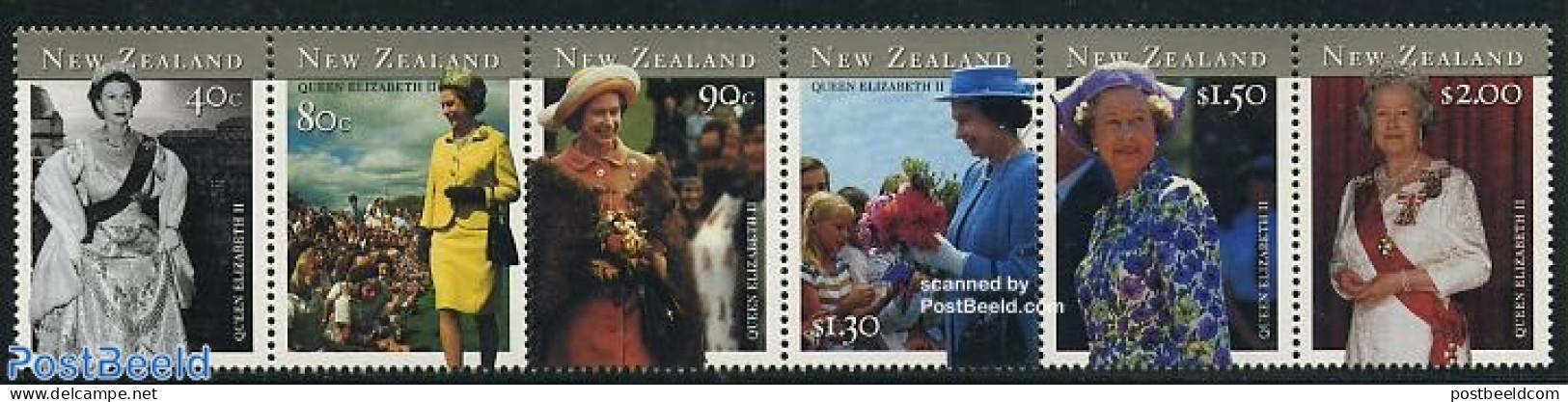 New Zealand 2001 Royal Visit 6v [:::::], Mint NH, History - Kings & Queens (Royalty) - Ongebruikt