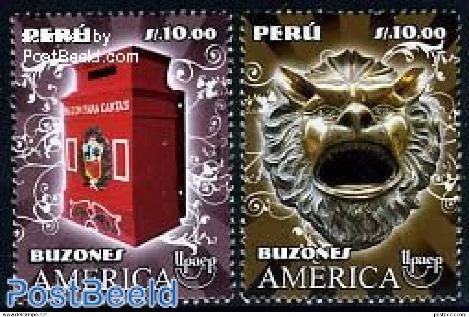 Peru 2011 UPAEP 2v, Mint NH, Mail Boxes - U.P.A.E. - Poste