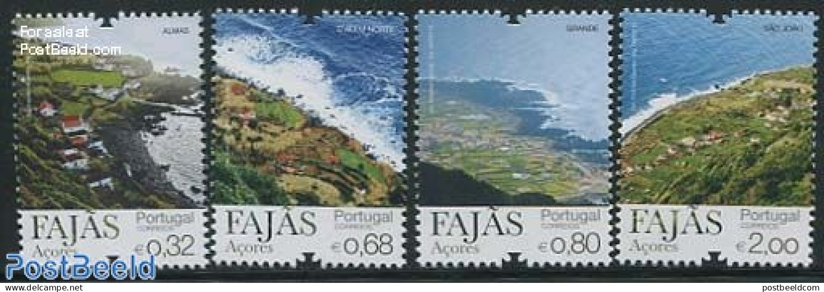Azores 2012 Coasts 4v, Mint NH - Açores