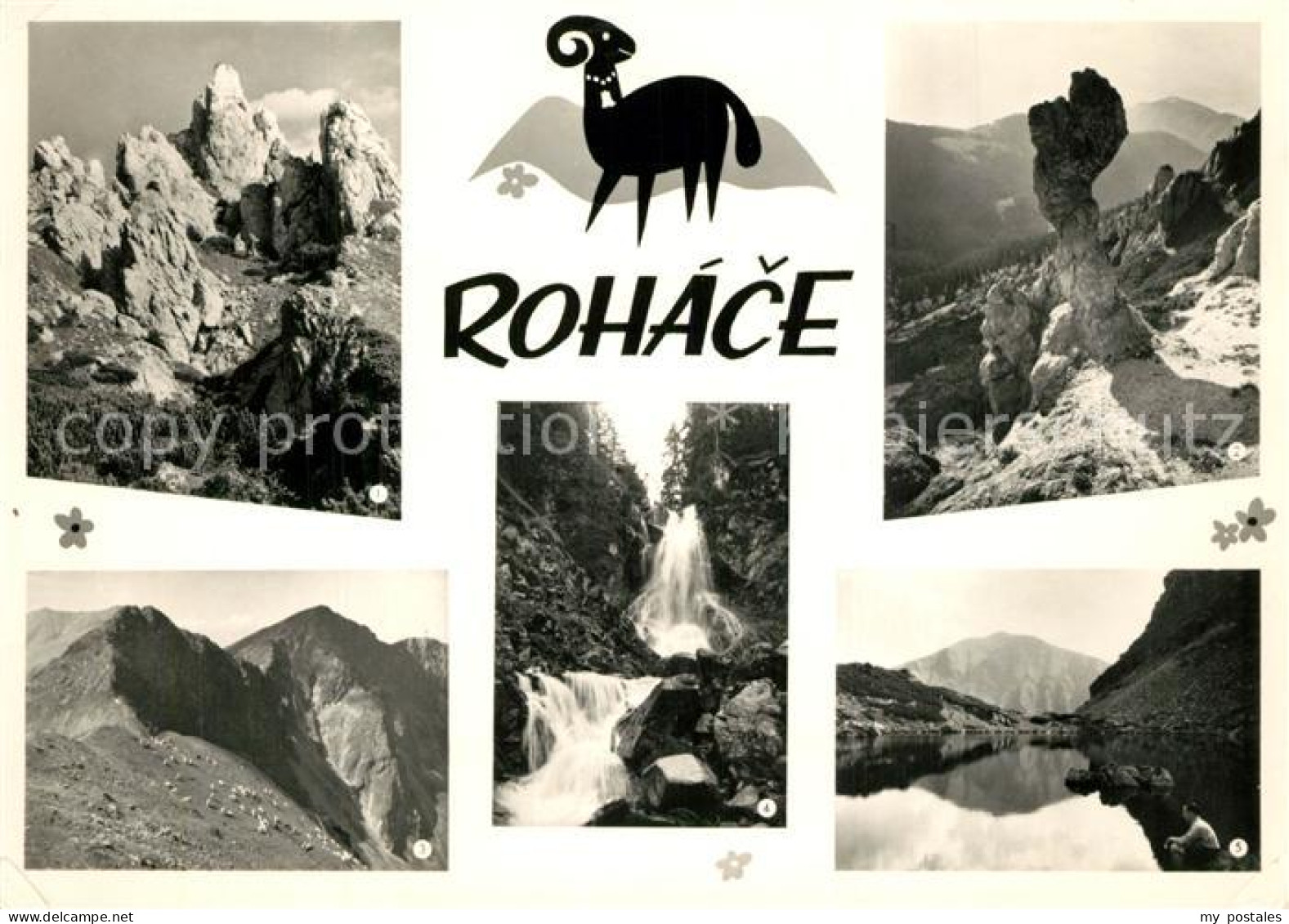 73356581 Rohace Panorama Hochgebirge Westliche Tatra Bergsee Wasserfall  - Slowakije