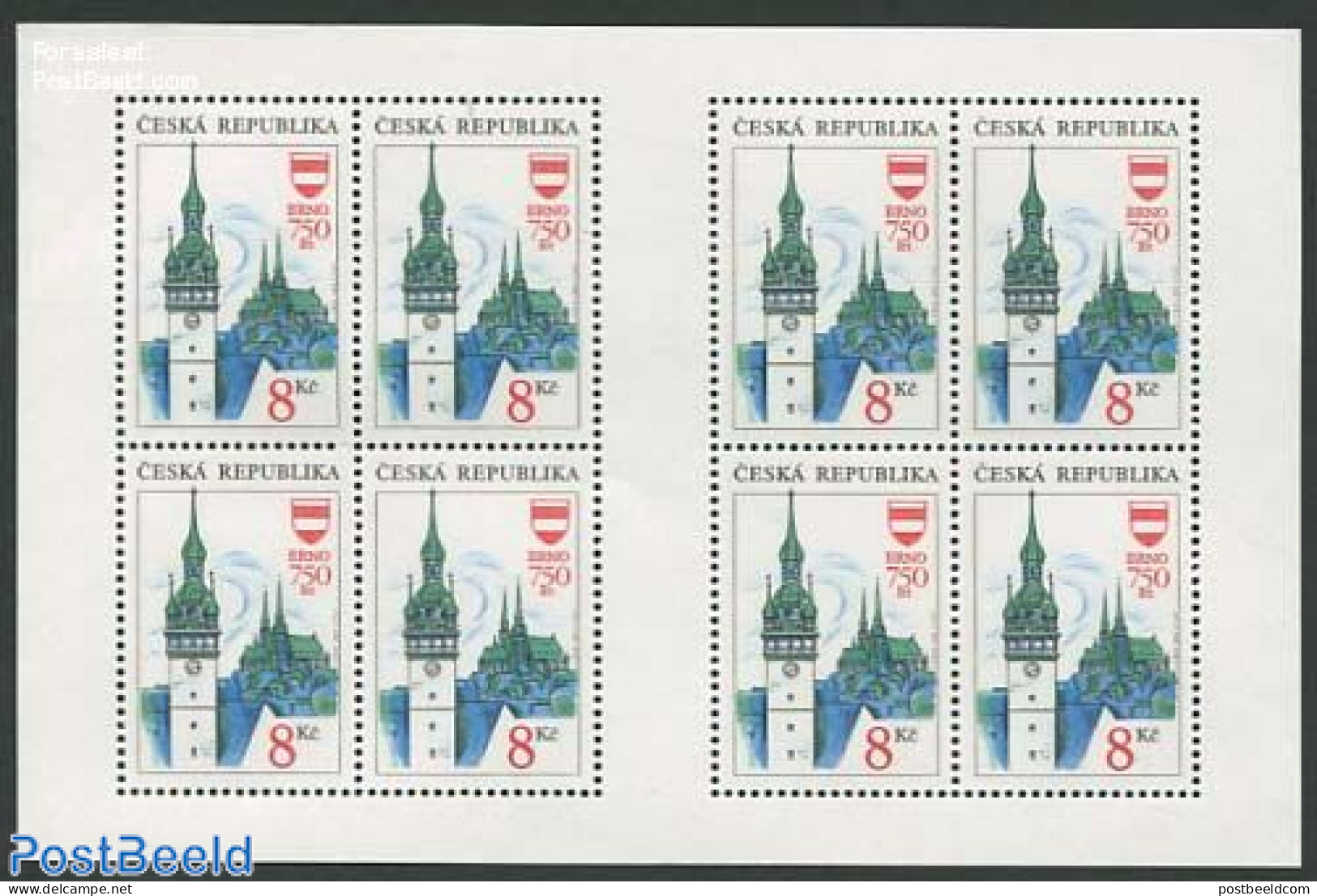 Czech Republic 1993 Brunn M/s, Mint NH, Religion - Churches, Temples, Mosques, Synagogues - Altri & Non Classificati