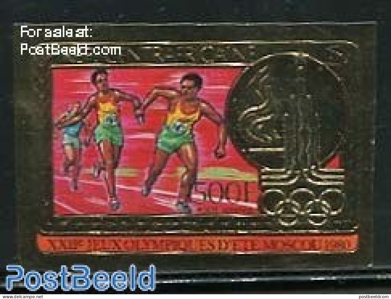 Central Africa 1980 Olympic Games 1v, Imperforated, Mint NH, Sport - Repubblica Centroafricana