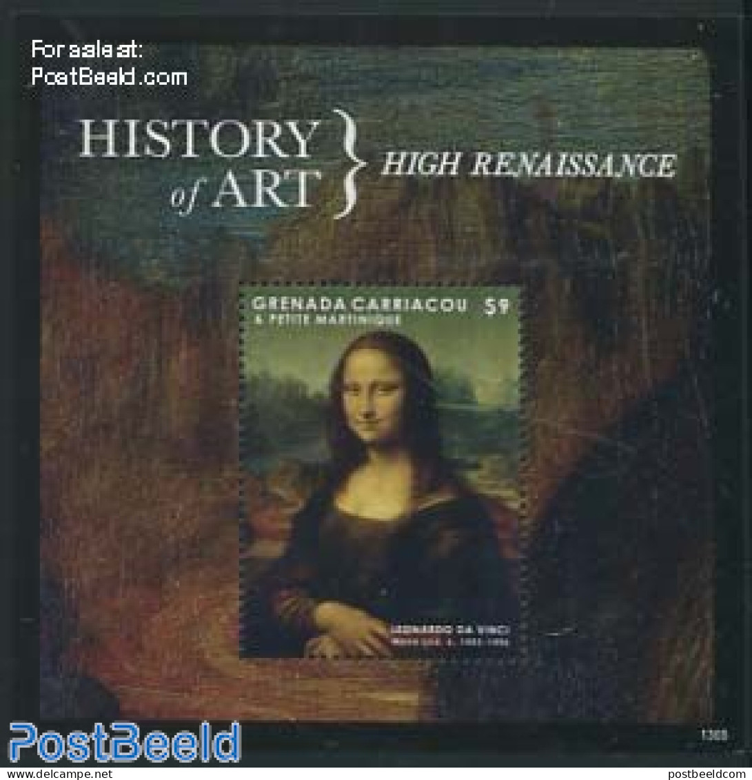 Grenada Grenadines 2013 History Of Art, High Renaissance S/s, Mint NH, Art - Leonardo Da Vinci - Paintings - Grenada (1974-...)
