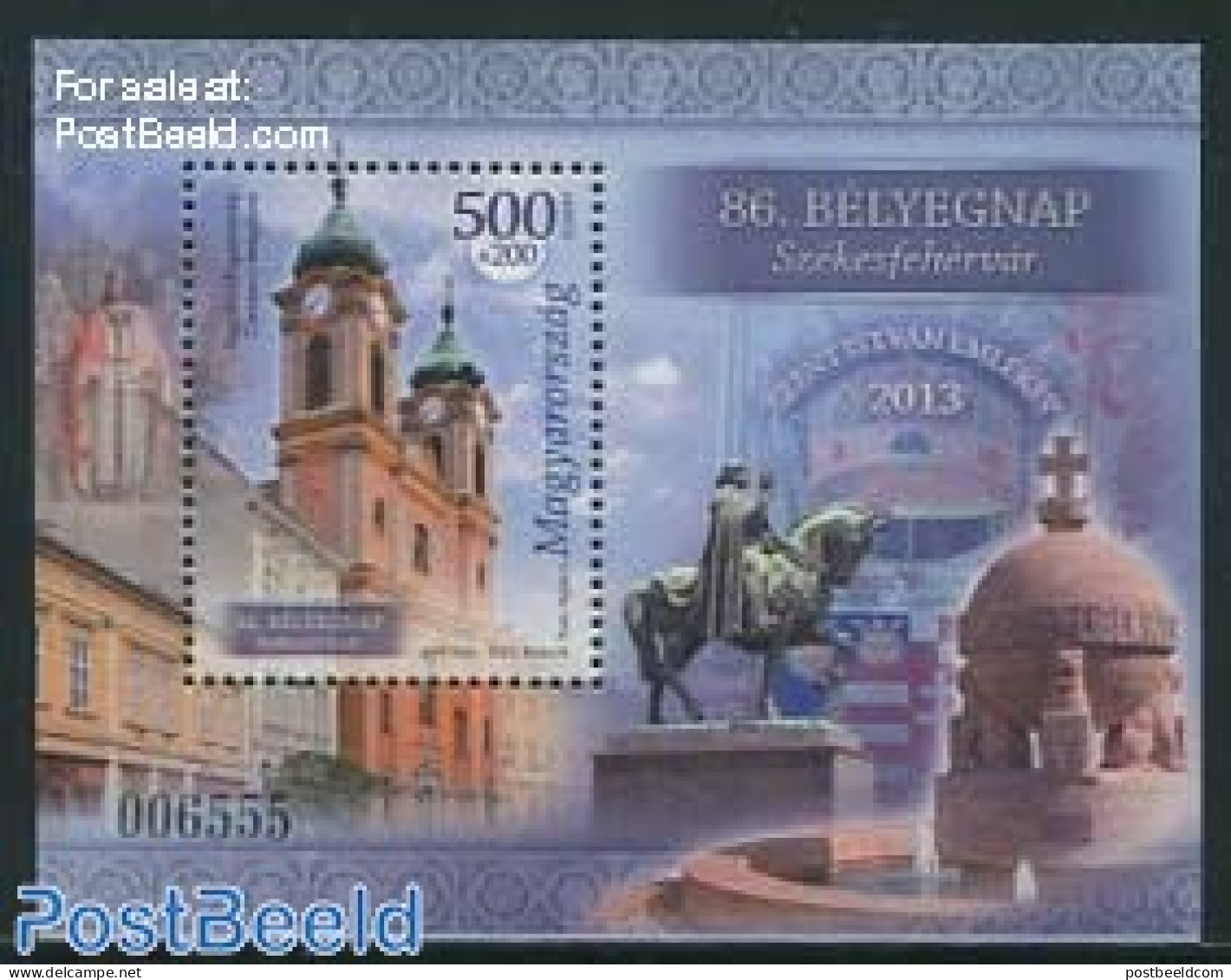 Hungary 2013 Stamp Day S/s, Mint NH, Nature - Religion - Horses - Churches, Temples, Mosques, Synagogues - Stamp Day - Ongebruikt