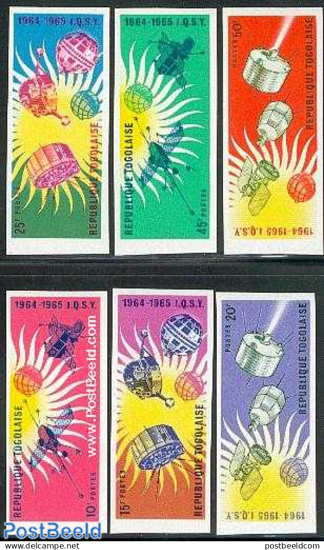 Togo 1964 Quiet Sun Year 6v, Imperforated, Mint NH, Science - Astronomy - Astrology