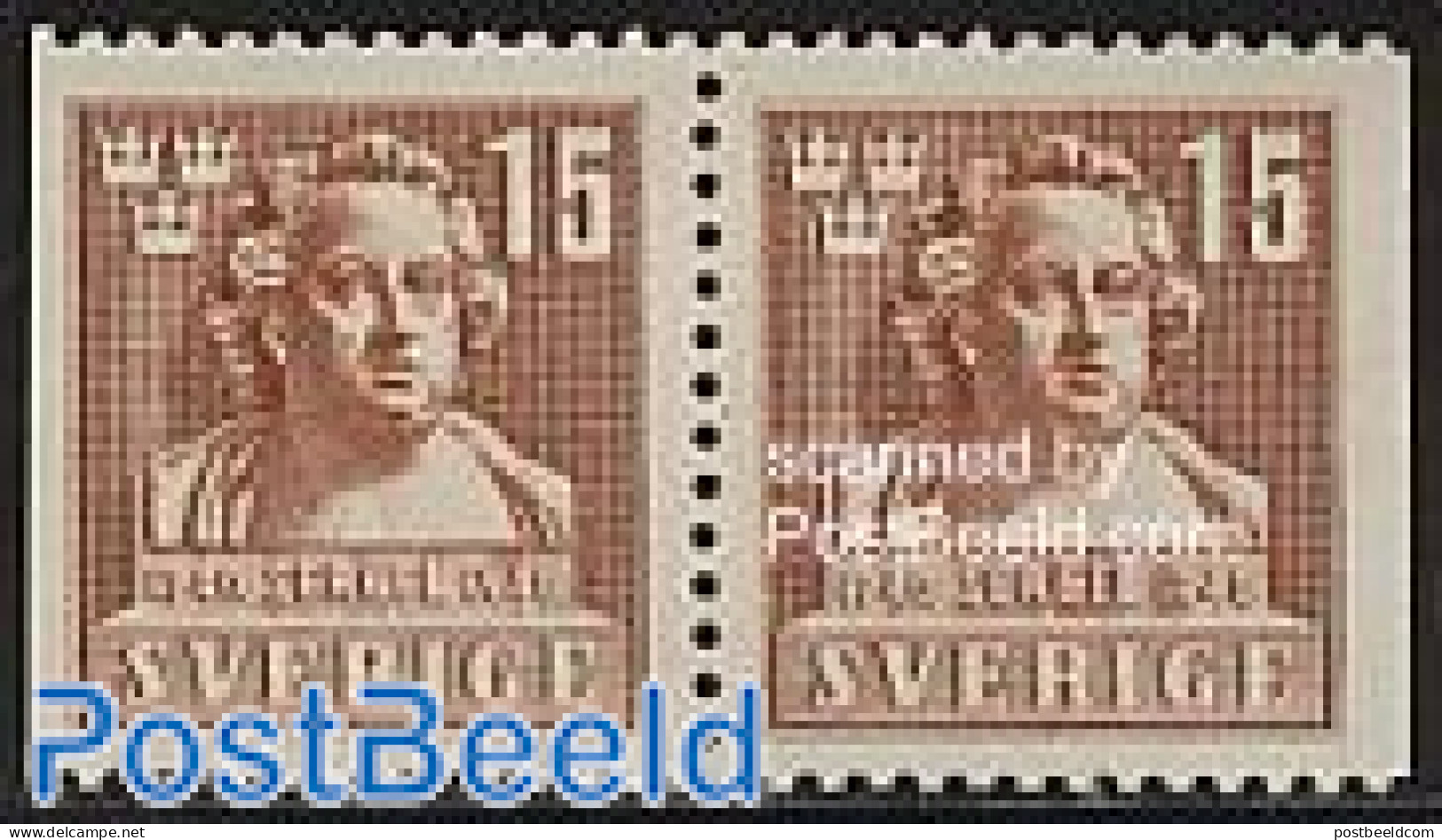 Sweden 1940 J.T. Sergel Booklet Pair, Mint NH, Art - Sculpture - Ungebraucht