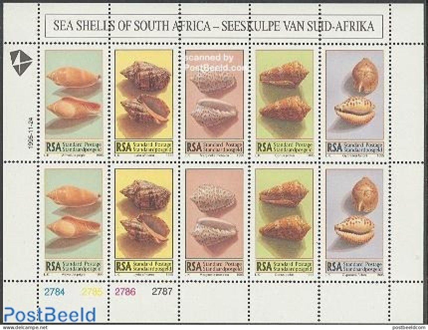 South Africa 1995 Shells M/s (with 2 Sets), Mint NH, Nature - Shells & Crustaceans - Ungebraucht