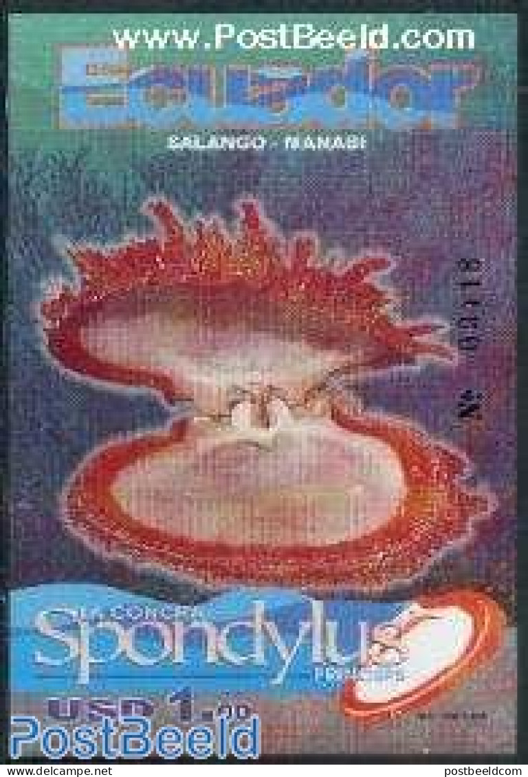 Ecuador 2000 Oysters S/s, Mint NH, Nature - Shells & Crustaceans - Marine Life