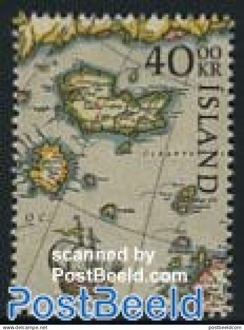 Iceland 1984 NORDIA 84 1V, Mint NH, Transport - Various - Ships And Boats - Maps - Ongebruikt
