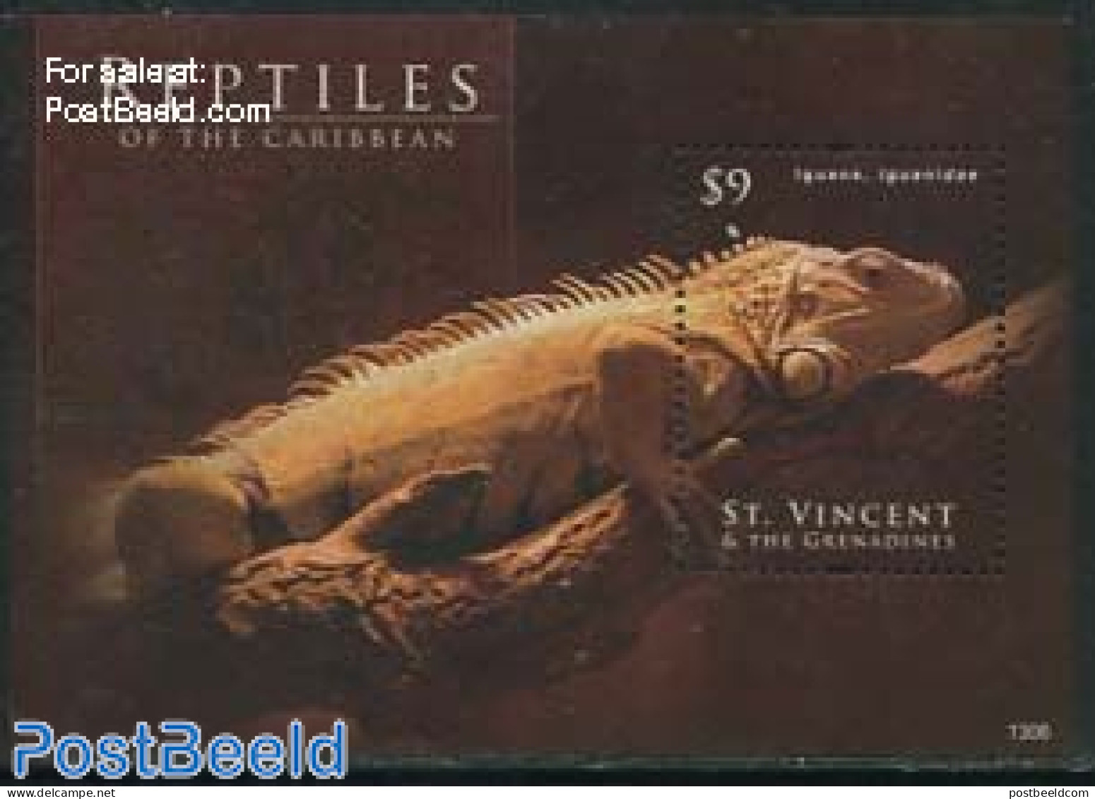 Saint Vincent 2013 Reptiles S/s, Mint NH, Nature - Animals (others & Mixed) - Reptiles - St.Vincent (1979-...)