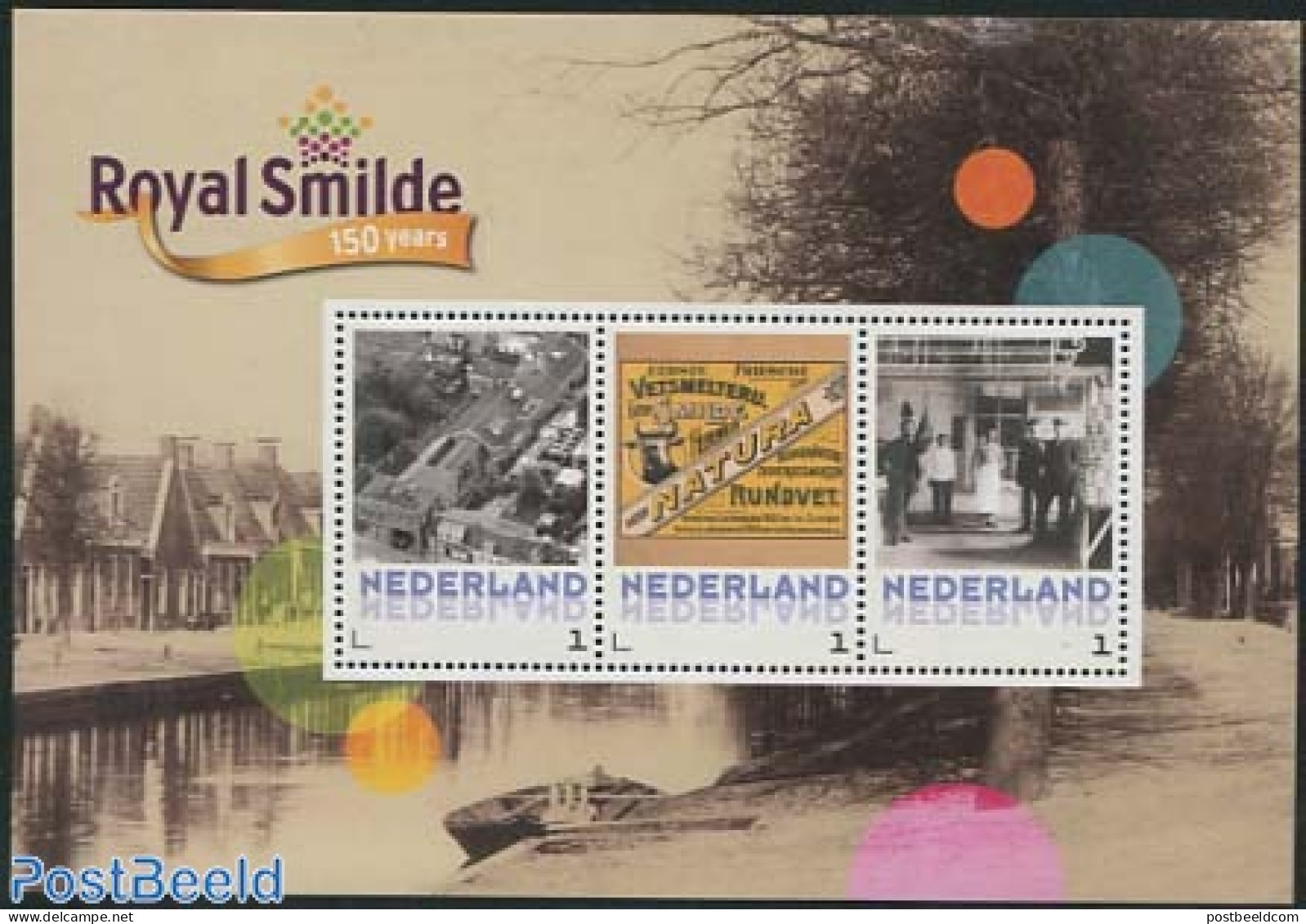 Netherlands - Personal Stamps TNT/PNL 2013 Royal Smilde 3v M/s, Mint NH, Health - Food & Drink - Ernährung