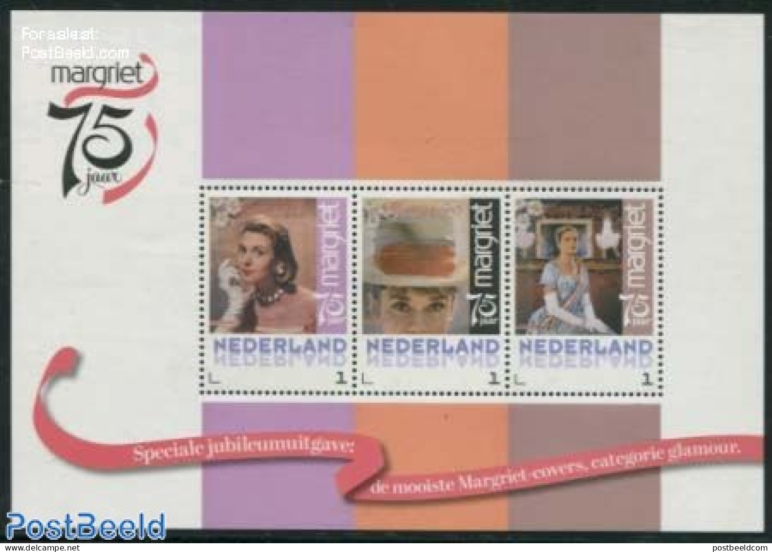 Netherlands - Personal Stamps TNT/PNL 2013 75 Years Margriet Magazine 3v M/s, Mint NH, History - Newspapers & Journali.. - Costumi