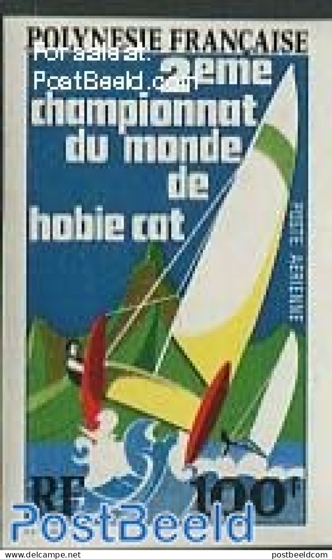 French Polynesia 1974 Hobie Cat Championship 1v, Imperforated, Mint NH, Sport - Sailing - Nuevos