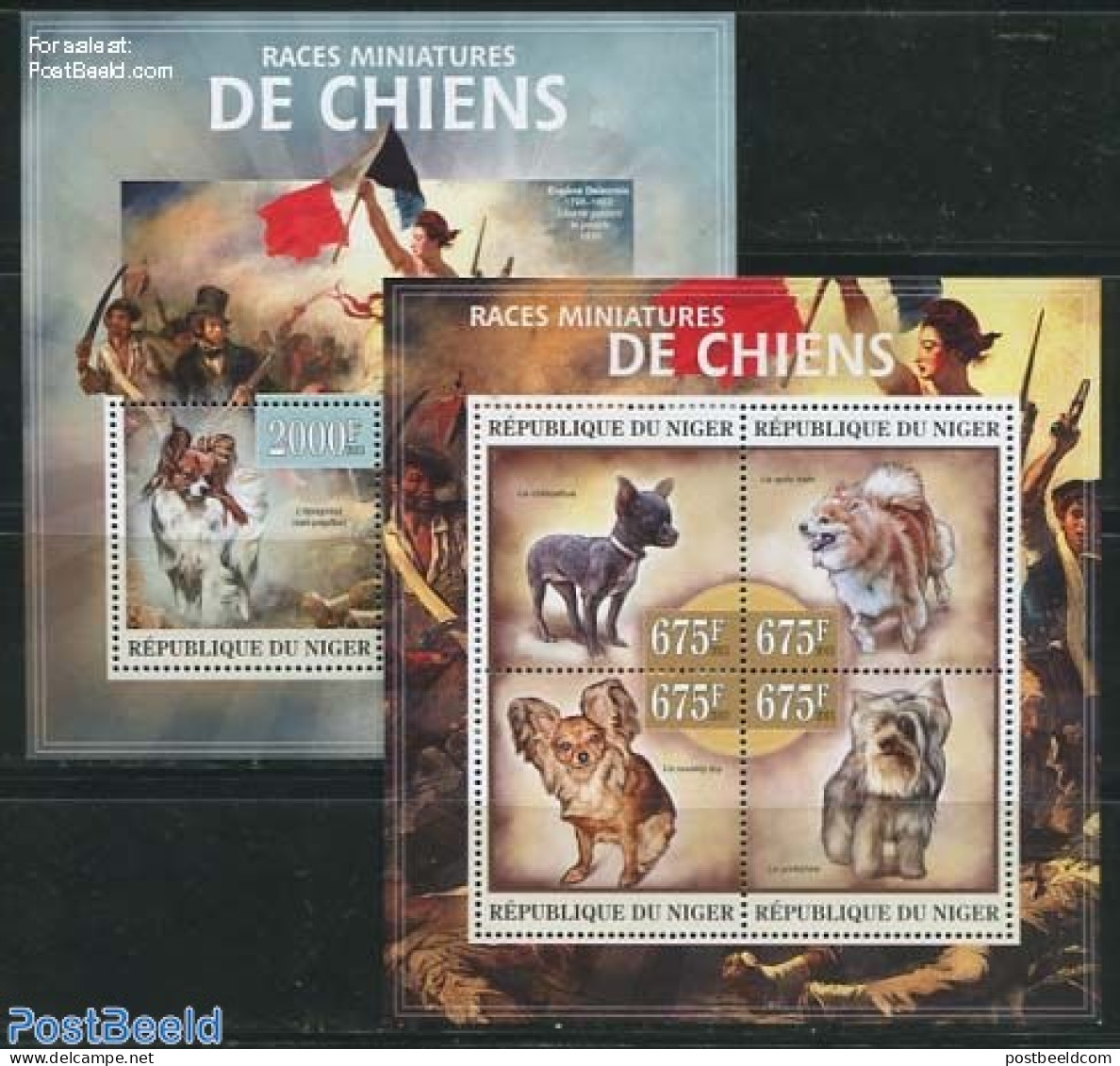 Niger 2013 Dogs 2 S/s, Mint NH, Nature - Dogs - Niger (1960-...)