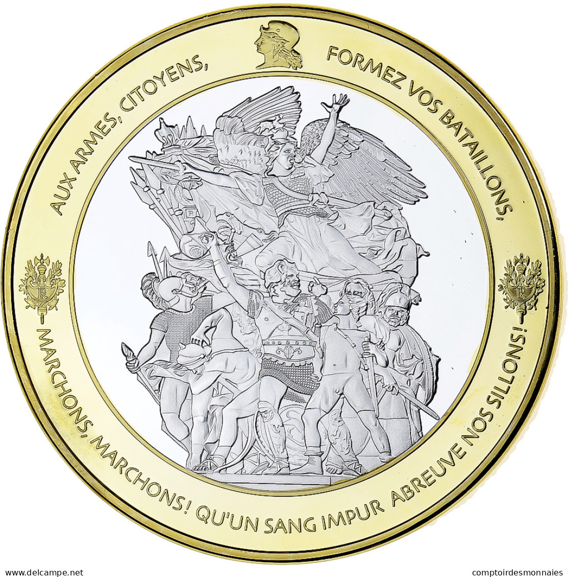 France, Médaille, Les Piliers De La République, Liberté, Cuivre Plaqué - Sonstige & Ohne Zuordnung