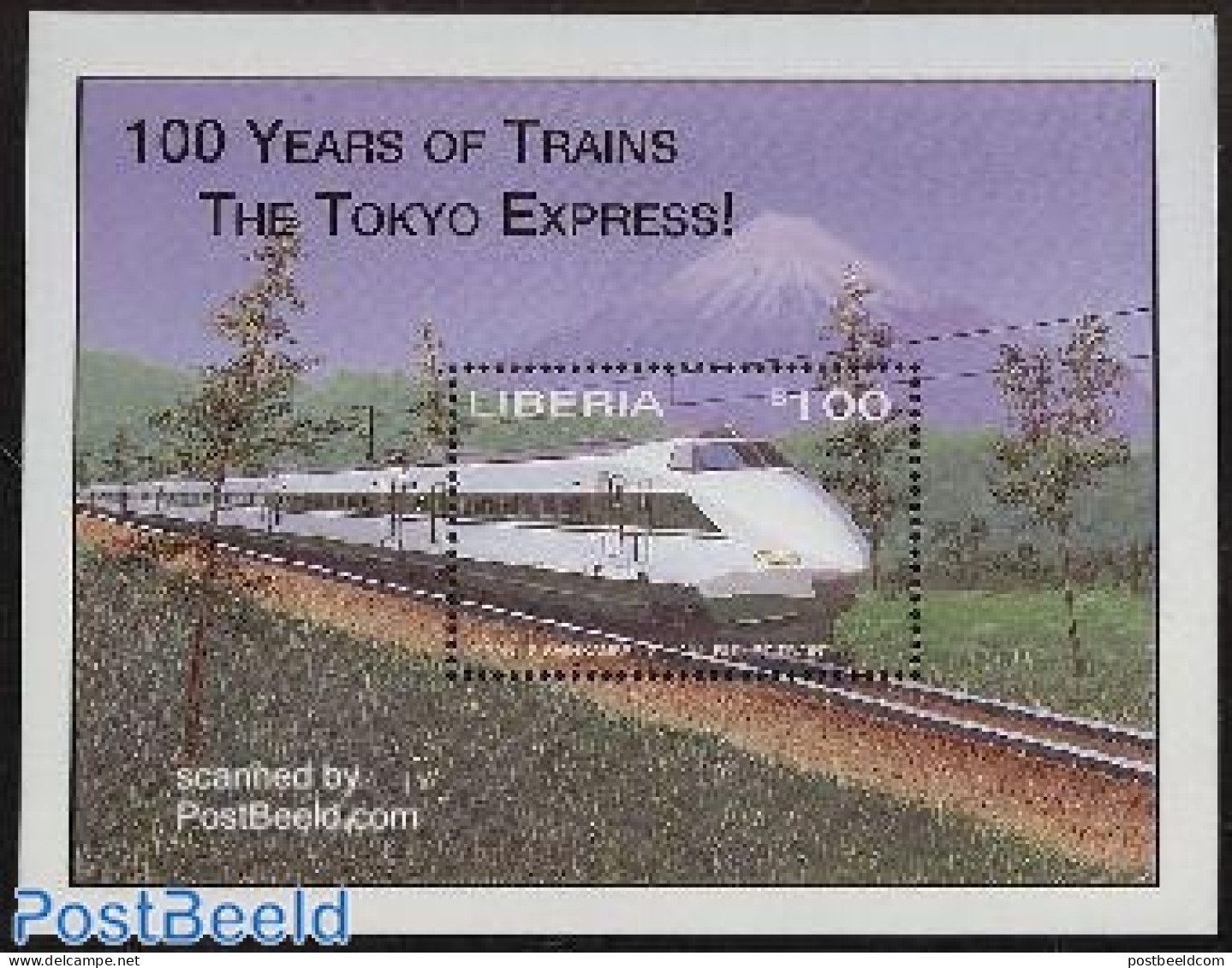 Liberia 2001 Railways S/s, Tokyo Express, Mint NH, Transport - Railways - Treni