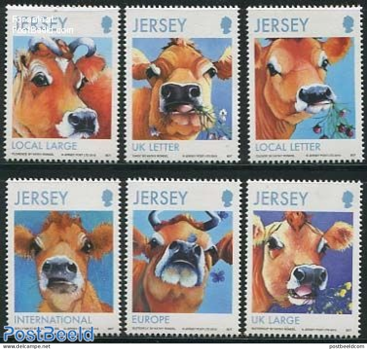 Jersey 2013 Cows 6v, Mint NH, Nature - Animals (others & Mixed) - Cattle - Jersey