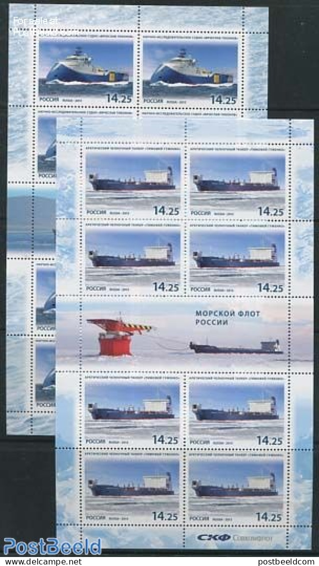 Russia 2013 Navy 2 M/s, Mint NH, Transport - Ships And Boats - Schiffe