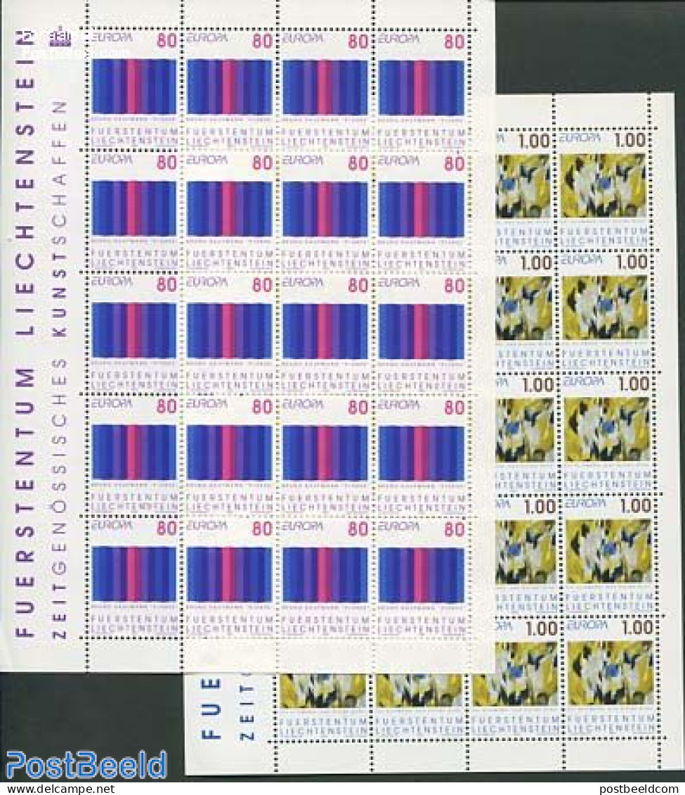 Liechtenstein 1993 Europa, Modern Art 2 M/ss, Mint NH, History - Europa (cept) - Art - Modern Art (1850-present) - Pai.. - Ungebraucht