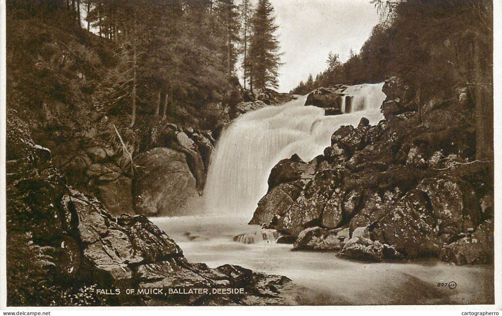 Scotland Ballater Falls Of Muick Picturesque Scenery - Autres & Non Classés