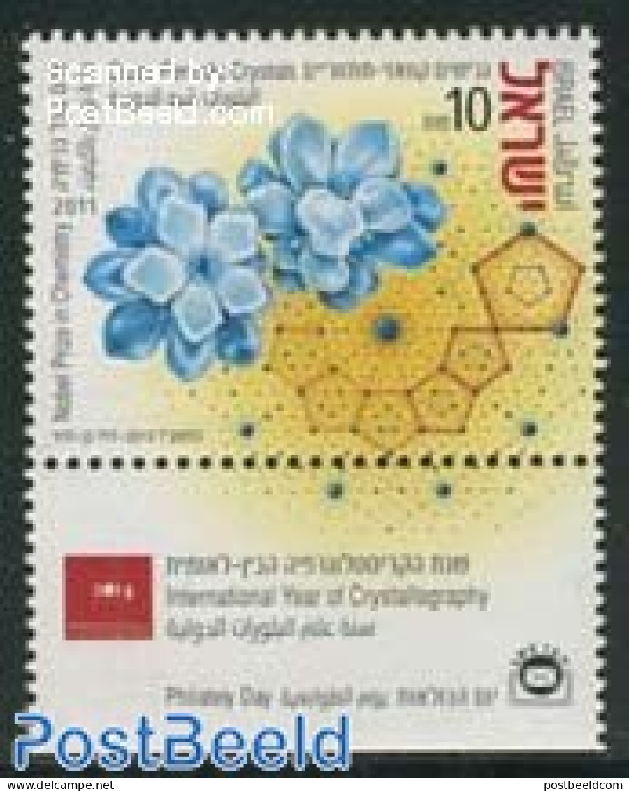 Israel 2013 Int. Year Of Chrystallography 1v, Mint NH, History - Geology - Ungebraucht (mit Tabs)