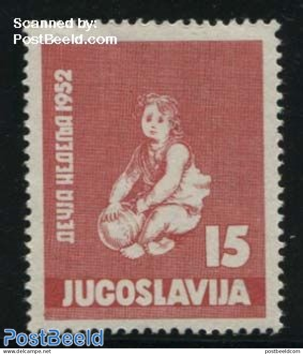 Yugoslavia 1952 Children Week 1v, Mint NH, Various - Toys & Children's Games - Unused Stamps