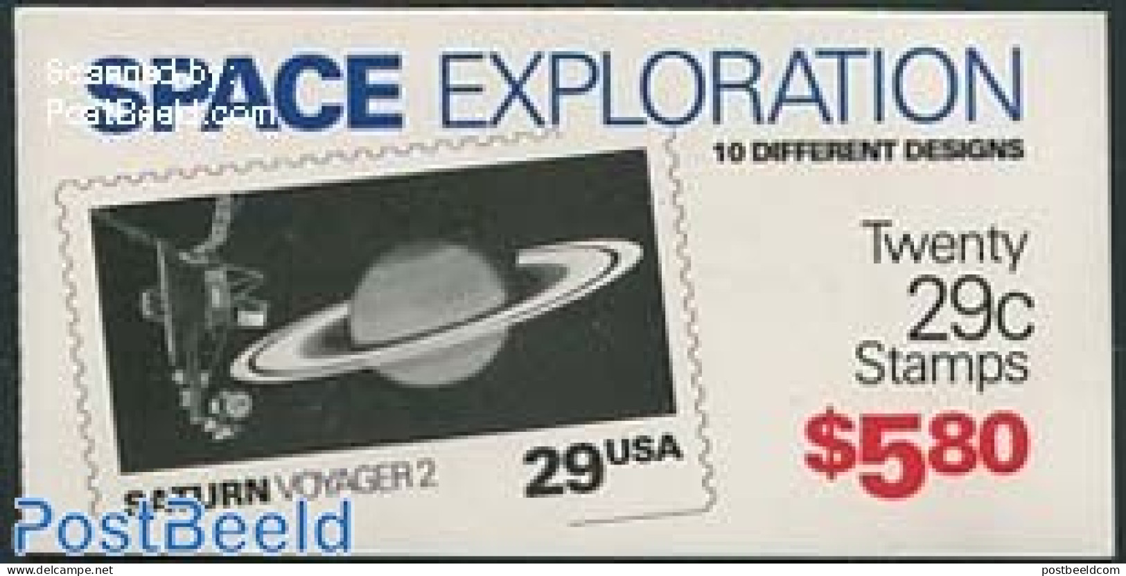 United States Of America 1991 Space Exploration Booklet, Mint NH, Science - Transport - Astronomy - Stamp Booklets - S.. - Ungebraucht