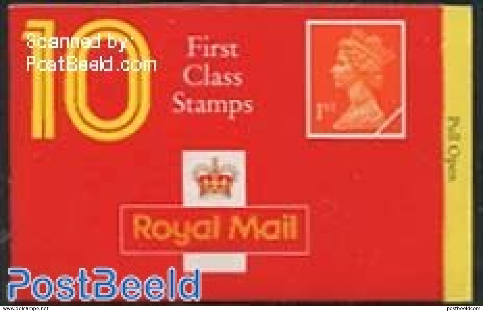 Great Britain 1990 Definitives Booklet, 10x1st, Walsall, Freepost Newcastle Inside, Mint NH, Stamp Booklets - Unused Stamps
