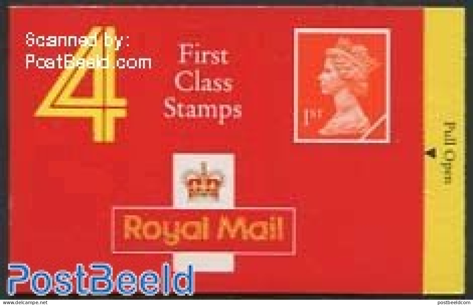 Great Britain 1990 Definitives Booklet, 4x2nd, Wallsall, Freepost Newcastle Inside, Mint NH, Stamp Booklets - Neufs