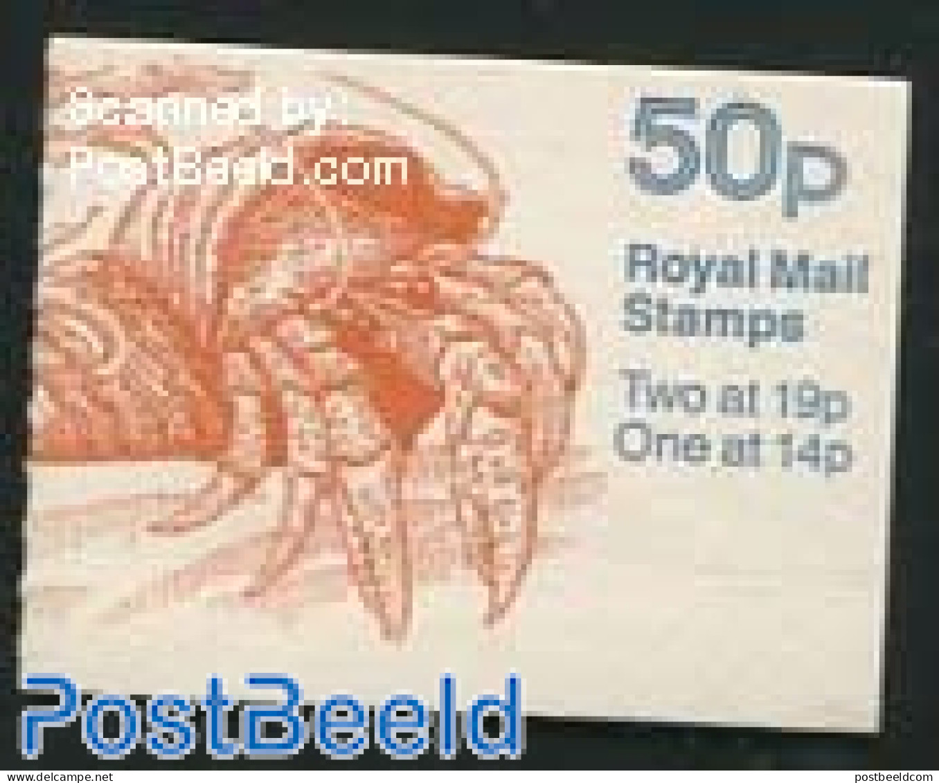 Great Britain 1989 Definitives Booklet, Common Hermit Crab, Mint NH, Nature - Shells & Crustaceans - Stamp Booklets - .. - Ongebruikt