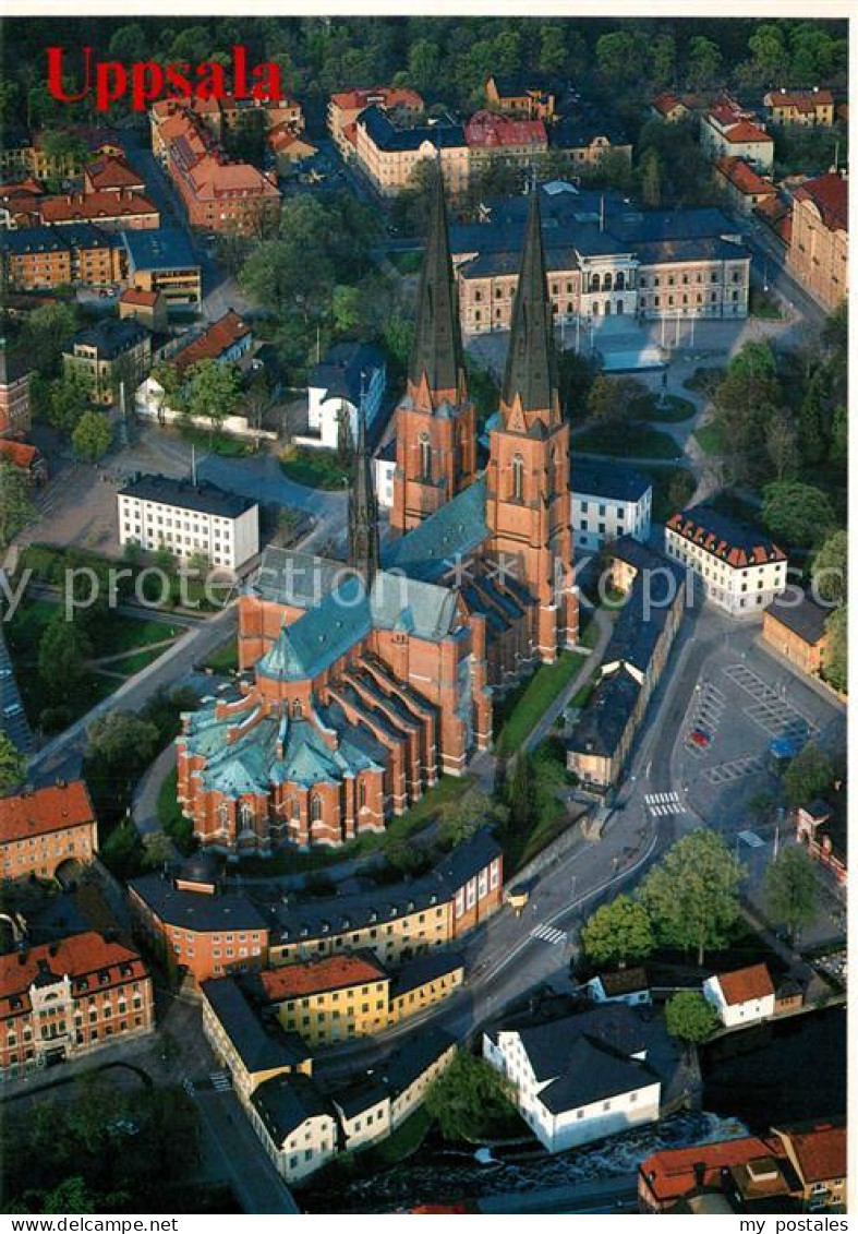 73356099 Uppsala Domkyrka Kathedrale Fliegeraufnahme Uppsala - Schweden