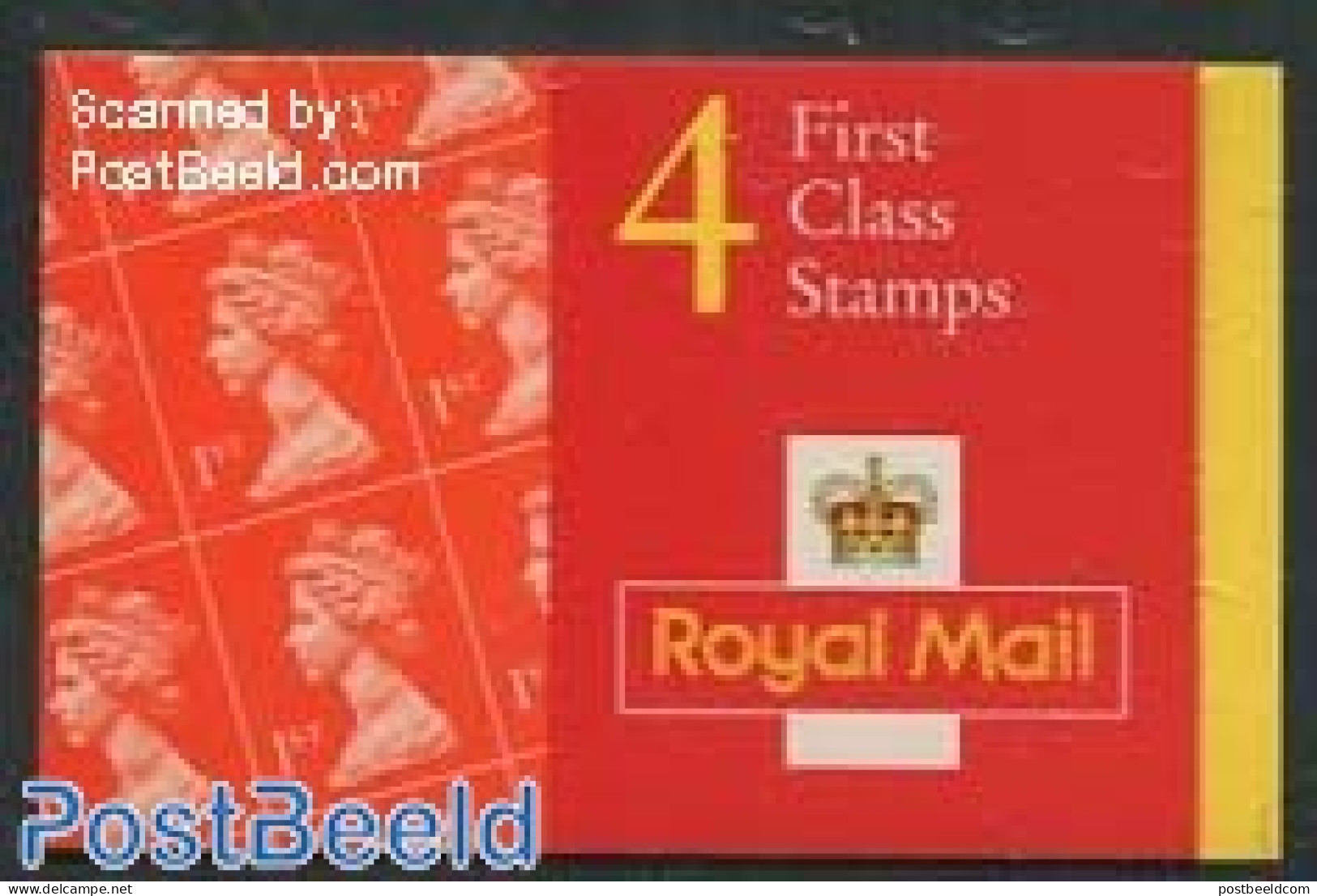 Great Britain 1997 Definitives Booklet, 4x1st, Walsall (Litho), Mint NH, Stamp Booklets - Autres & Non Classés