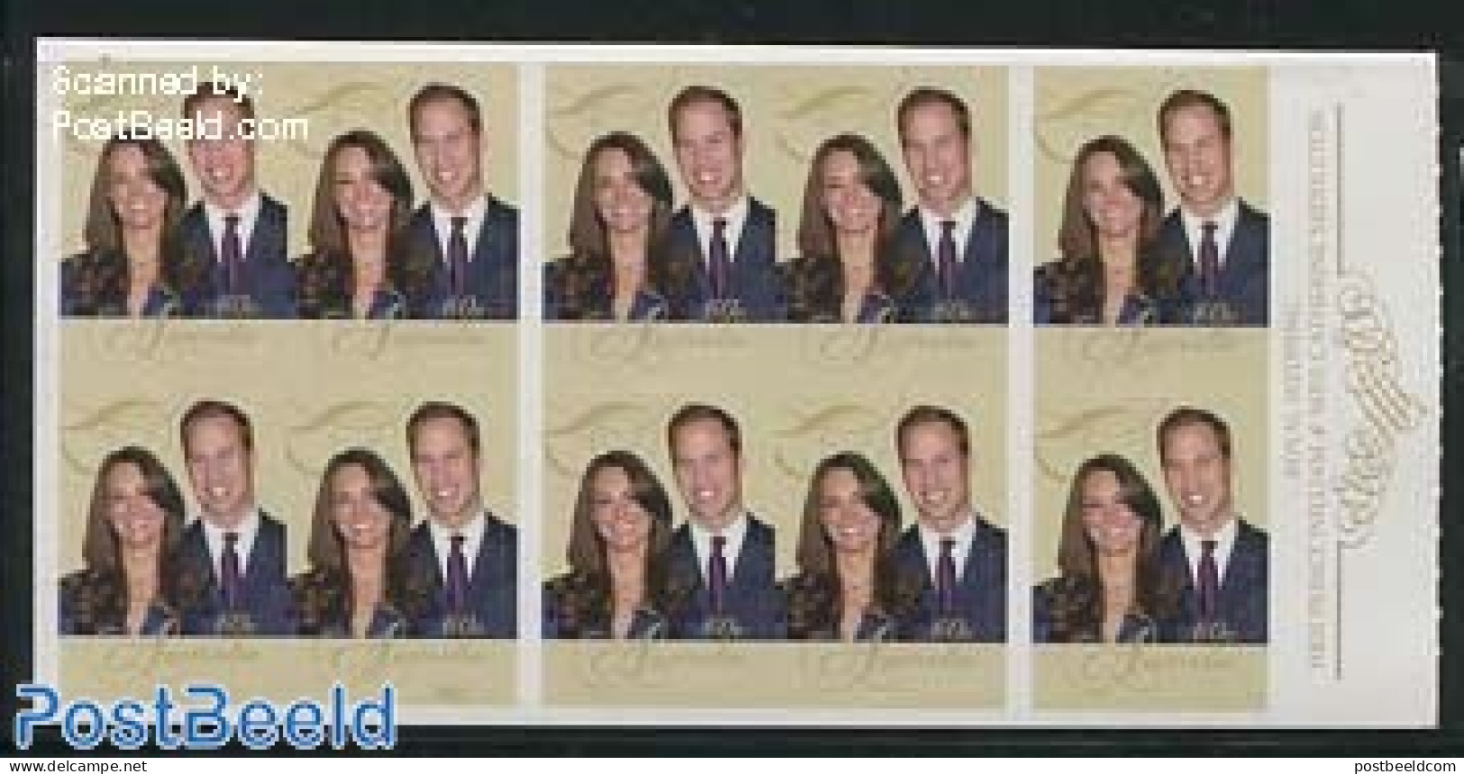Australia 2011 William & Kate Wedding Foil Booklet, Mint NH, History - Kings & Queens (Royalty) - Stamp Booklets - Neufs