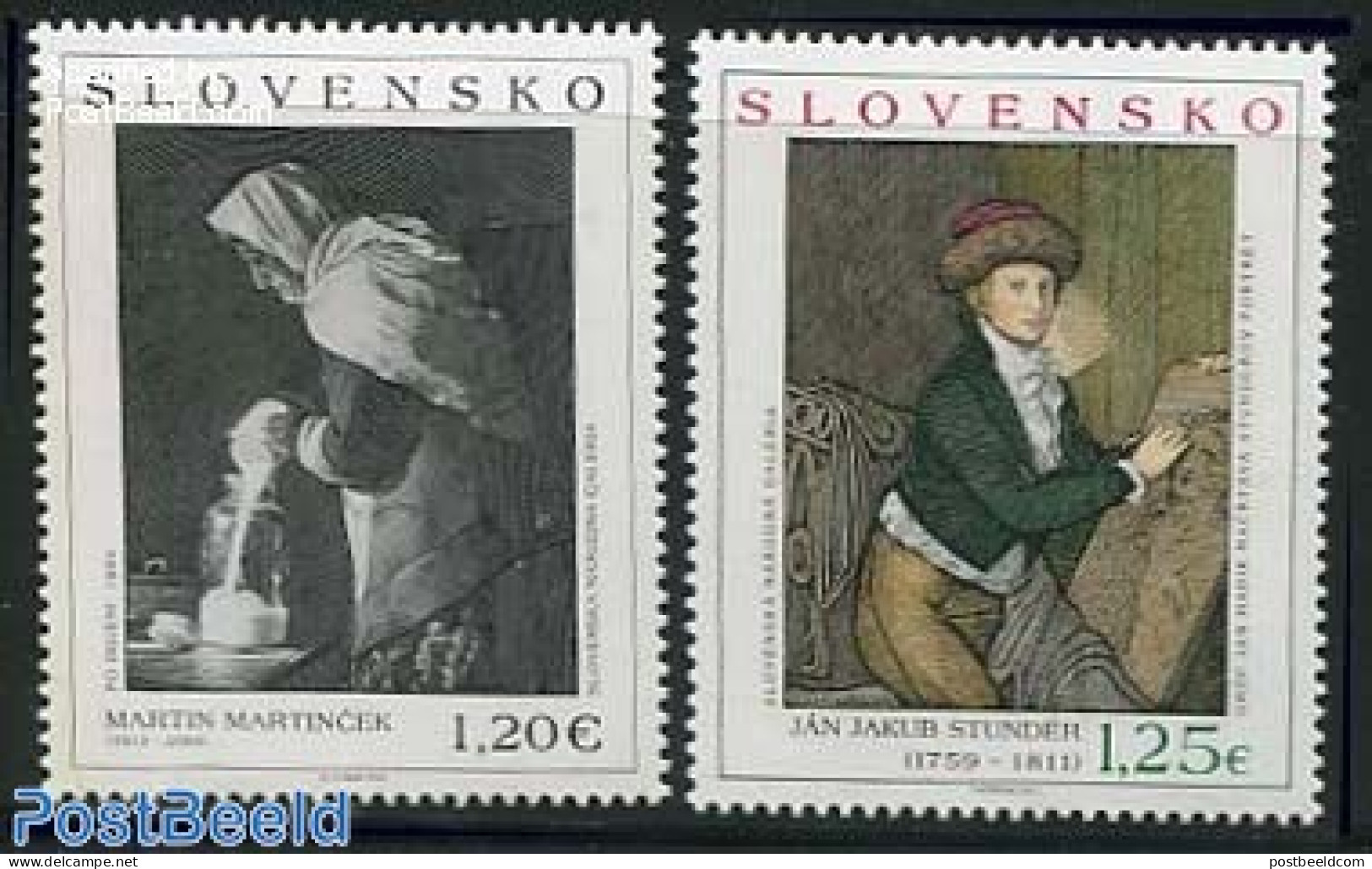 Slovakia 2013 Paintings 2v, Mint NH, Art - Paintings - Unused Stamps