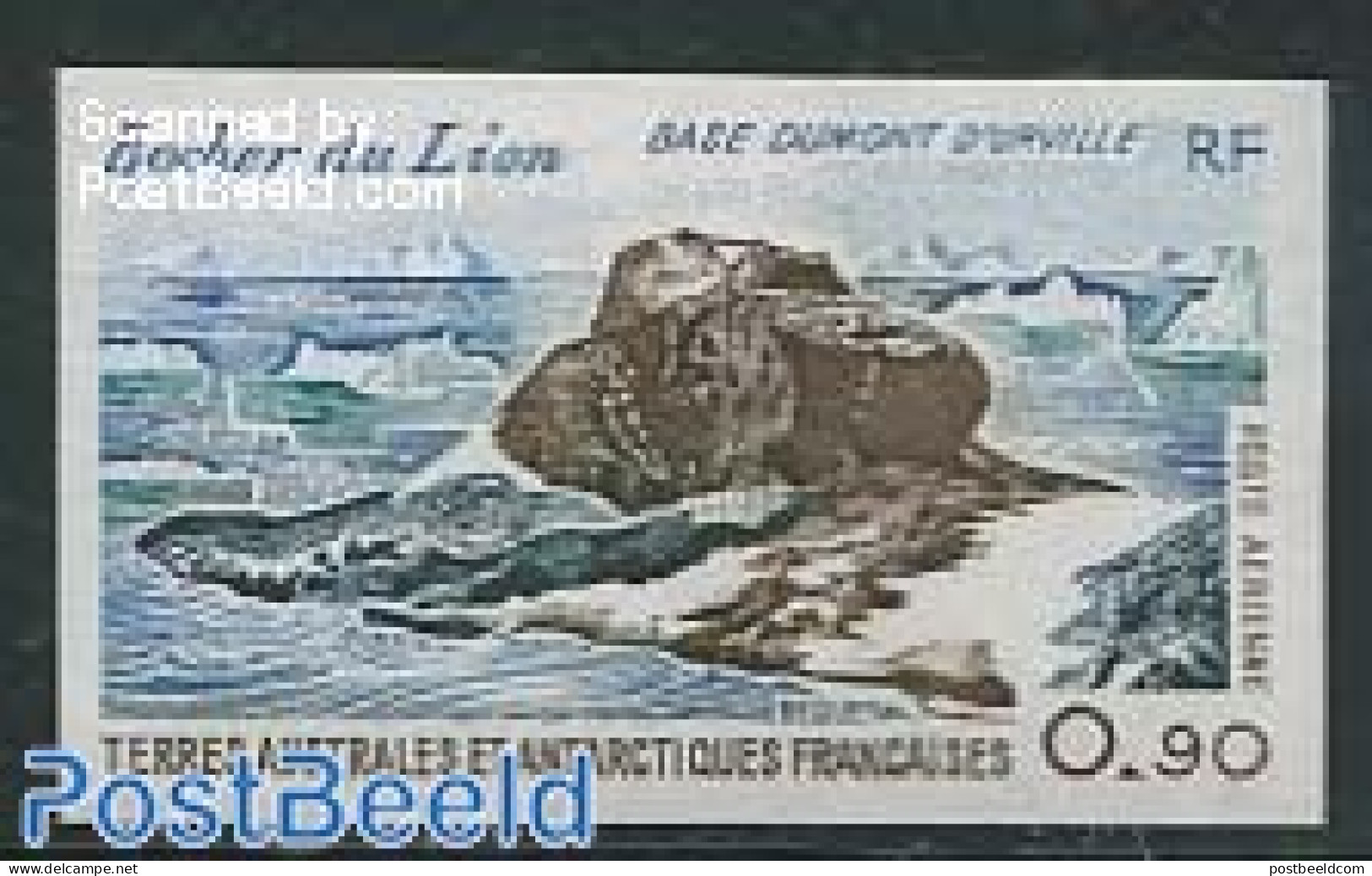French Antarctic Territory 1979 Dumont DUrville 1v, Imperforated, Mint NH - Ungebraucht