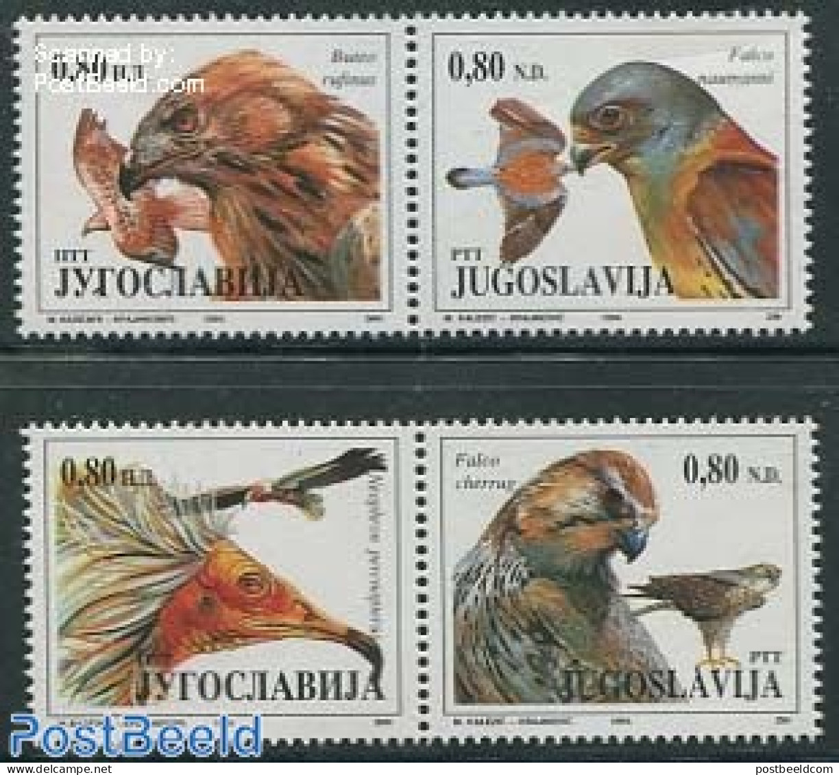 Yugoslavia 1994 Birds 4v, Mint NH, Nature - Birds - Birds Of Prey - Ongebruikt