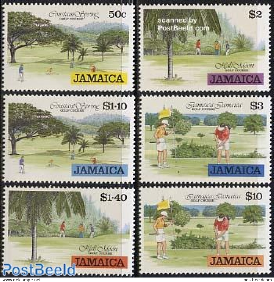 Jamaica 1993 Golf 6v, Mint NH, Sport - Golf - Sport (other And Mixed) - Golf