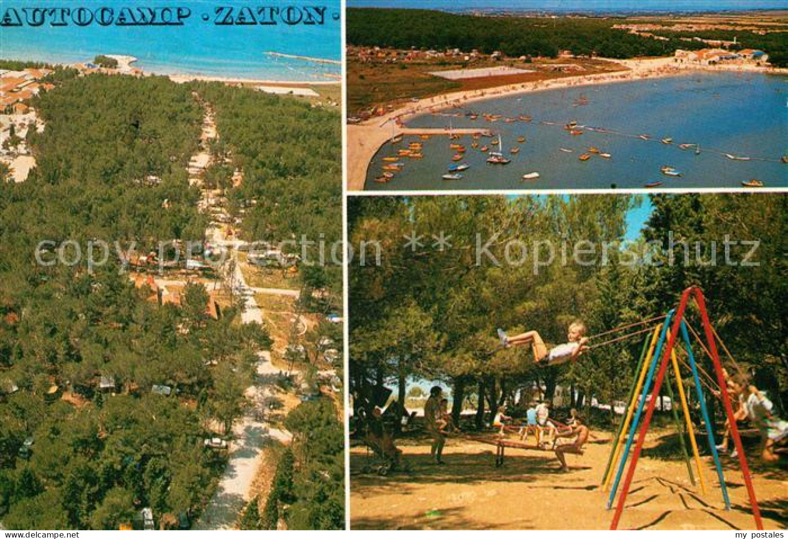 73356044 Zadar Zadra Zara Autocamp Zaton Badestrand Kinderspielplatz Zadar Zadra - Croatie