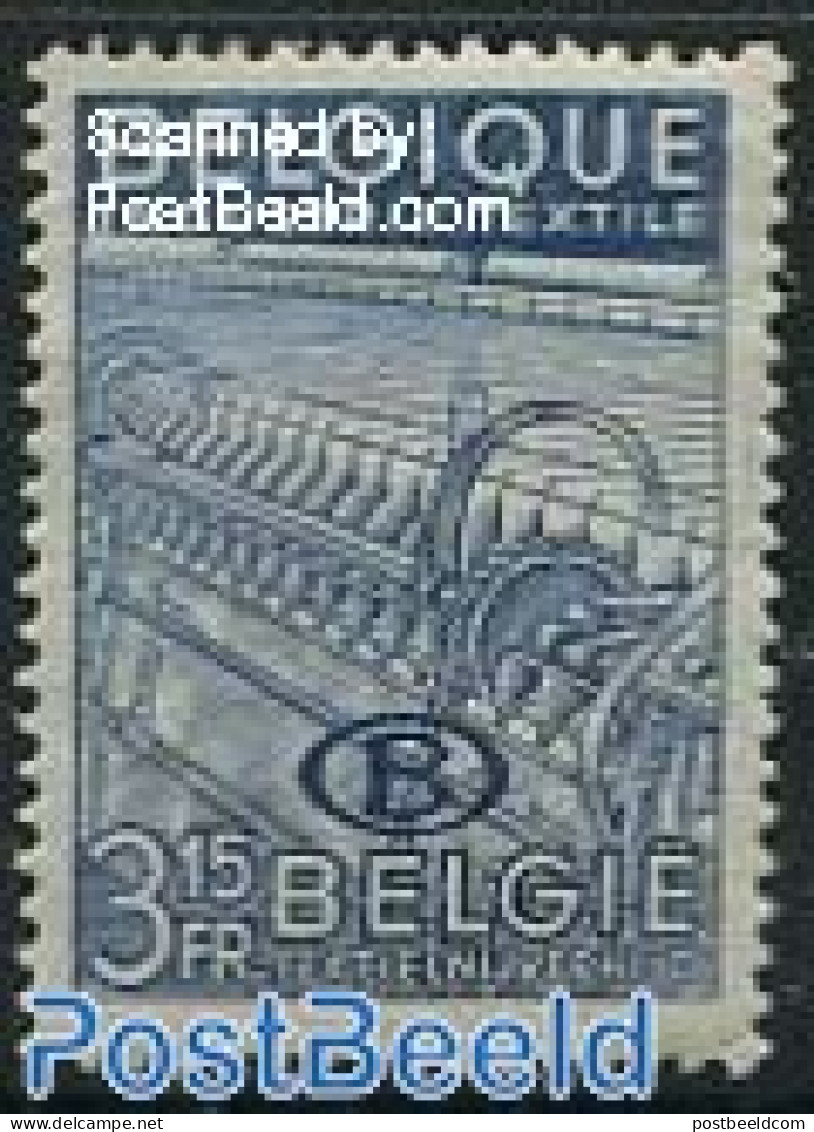 Belgium 1948 3.15Fr, On Service, Stamp Out Of Set, Mint NH, Various - Textiles - Other & Unclassified