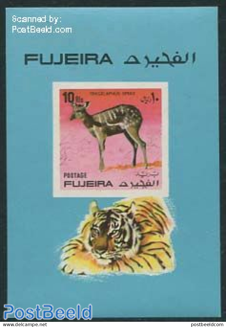 Fujeira 1971 Animals S/s Imperforated, Mint NH, Nature - Animals (others & Mixed) - Cat Family - Fujeira