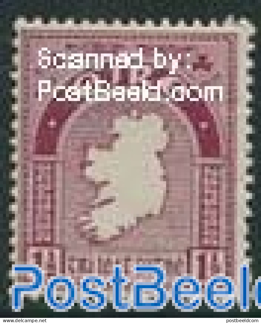 Ireland 1940 1.5p, Stamp Out Of Set, Unused (hinged), Various - Maps - Neufs