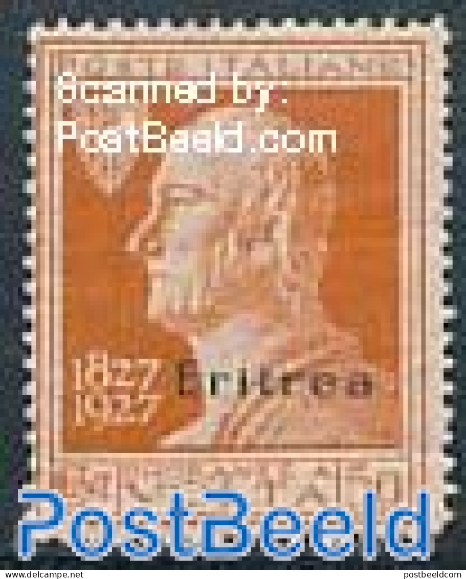 Eritrea 1927 50c, Stamp Out Of Set, Unused (hinged), Authors - Escritores