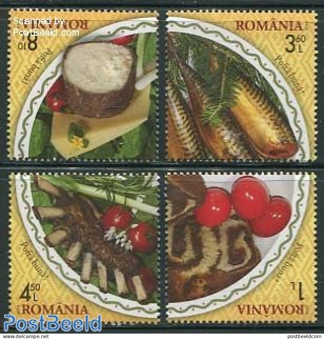 Romania 2014 Healty Food 4v, Mint NH, Health - Food & Drink - Unused Stamps